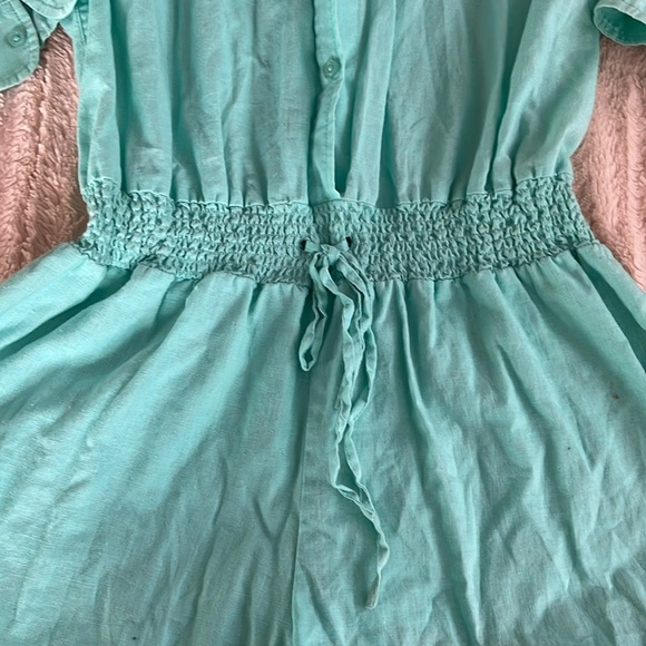 Victoria’s Secret Beach Linen Cotton Jumper size 6 in teal - Picture 5 of 7